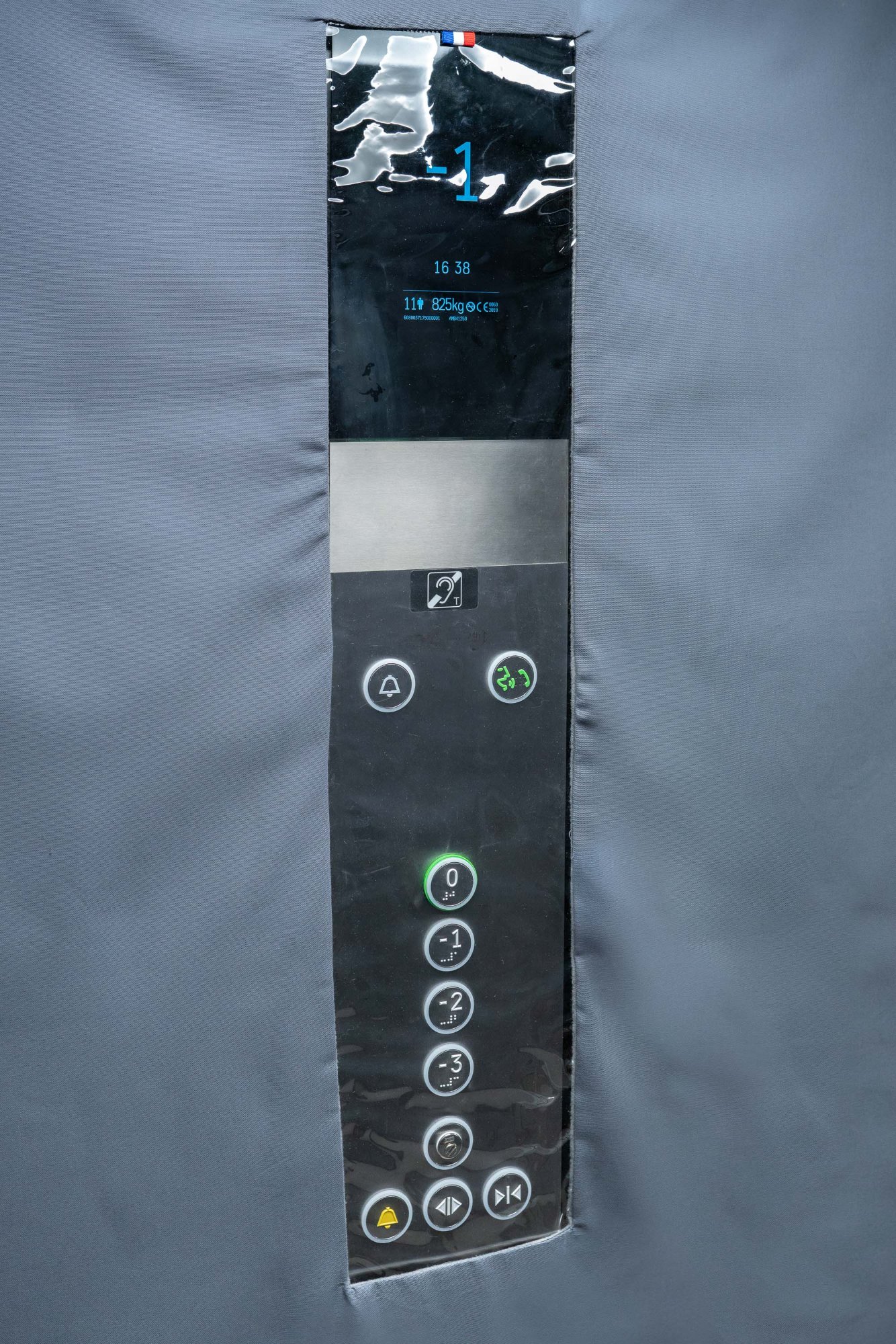 Bâche protection ascenseur